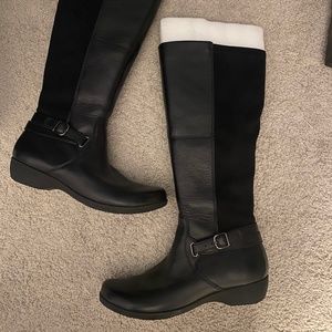 Dansko knee high black boots Francesca sz 38